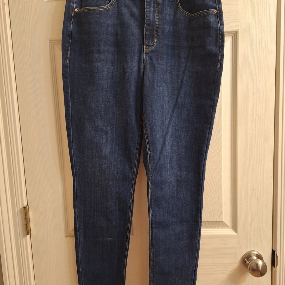Seven7 Dark Blue Skinny Jeans for Women